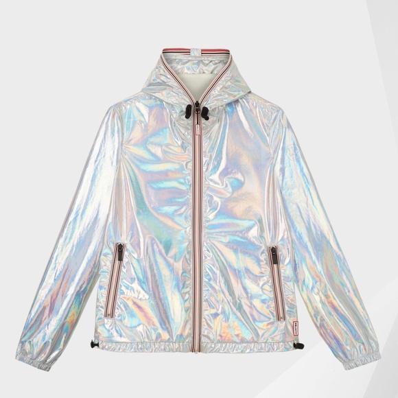 Hunter Original Silver Nebula Shell Hoodie Jacket NEW - Picture 2 of 4